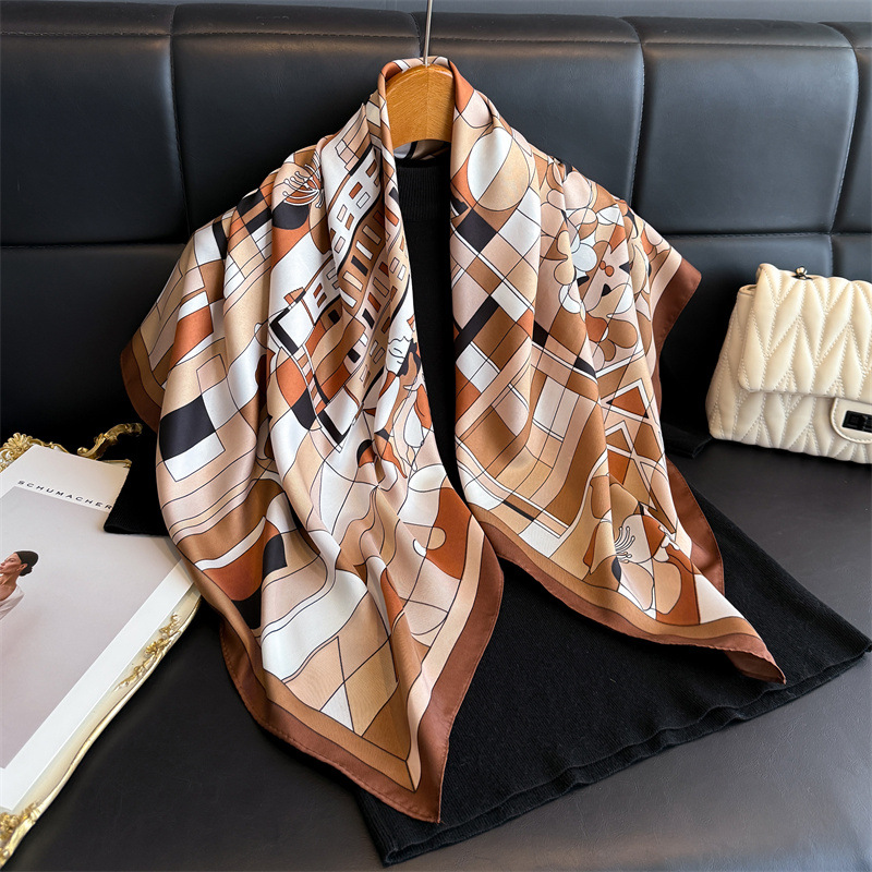 Scarf Silk Square - 2026 New Square Twill Silk Scarf