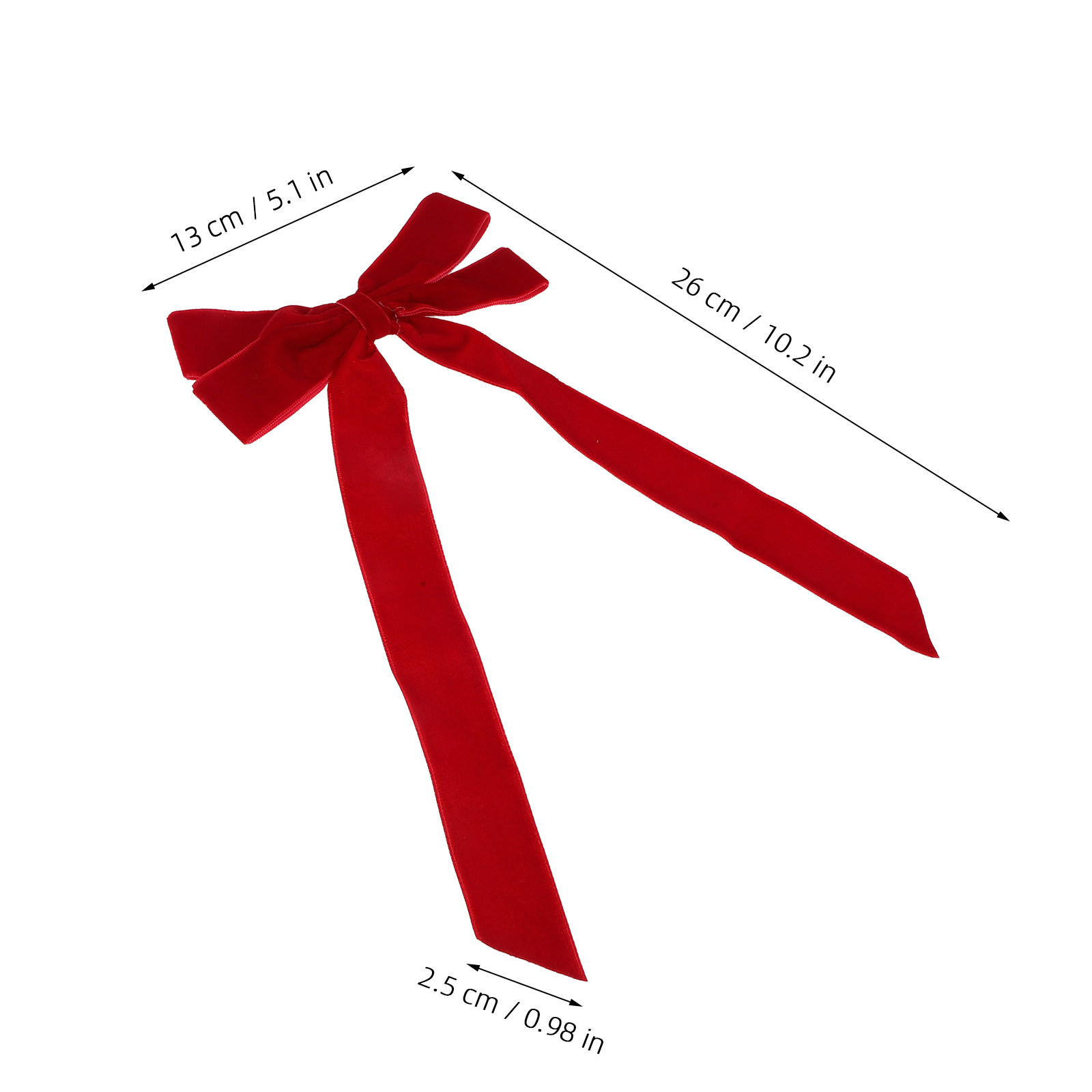 12Pcs Red Ribbon Christmas Bow - Bow Tie Pre Tied recension och pris