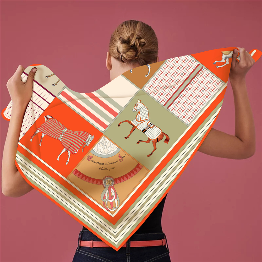 New Design Fashion Printed Sil - Scarf Silk Square recension och pris