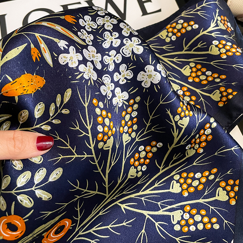 2026 Fashion 100% Real Silk Sq - Scarf Silk Square recension och pris