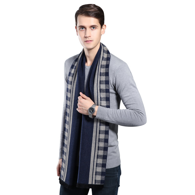 Designer Brand Plaid Men Scarv - Muffler Men Wool recension och pris