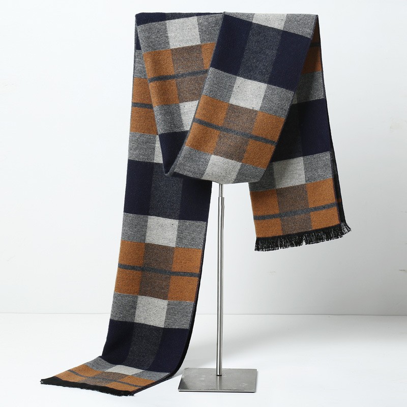Designer Brand Plaid Men Scarv - Muffler Men Wool recension och pris